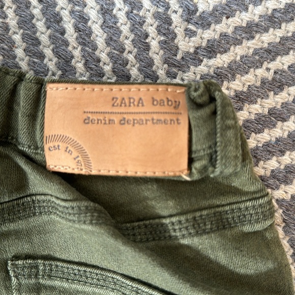 2T Zara Baby Green Skinny Denim Jeans - Picture 8 of 9